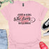 Just a girl who loves bulldogs - V3 - Elegant Text T-Shirt